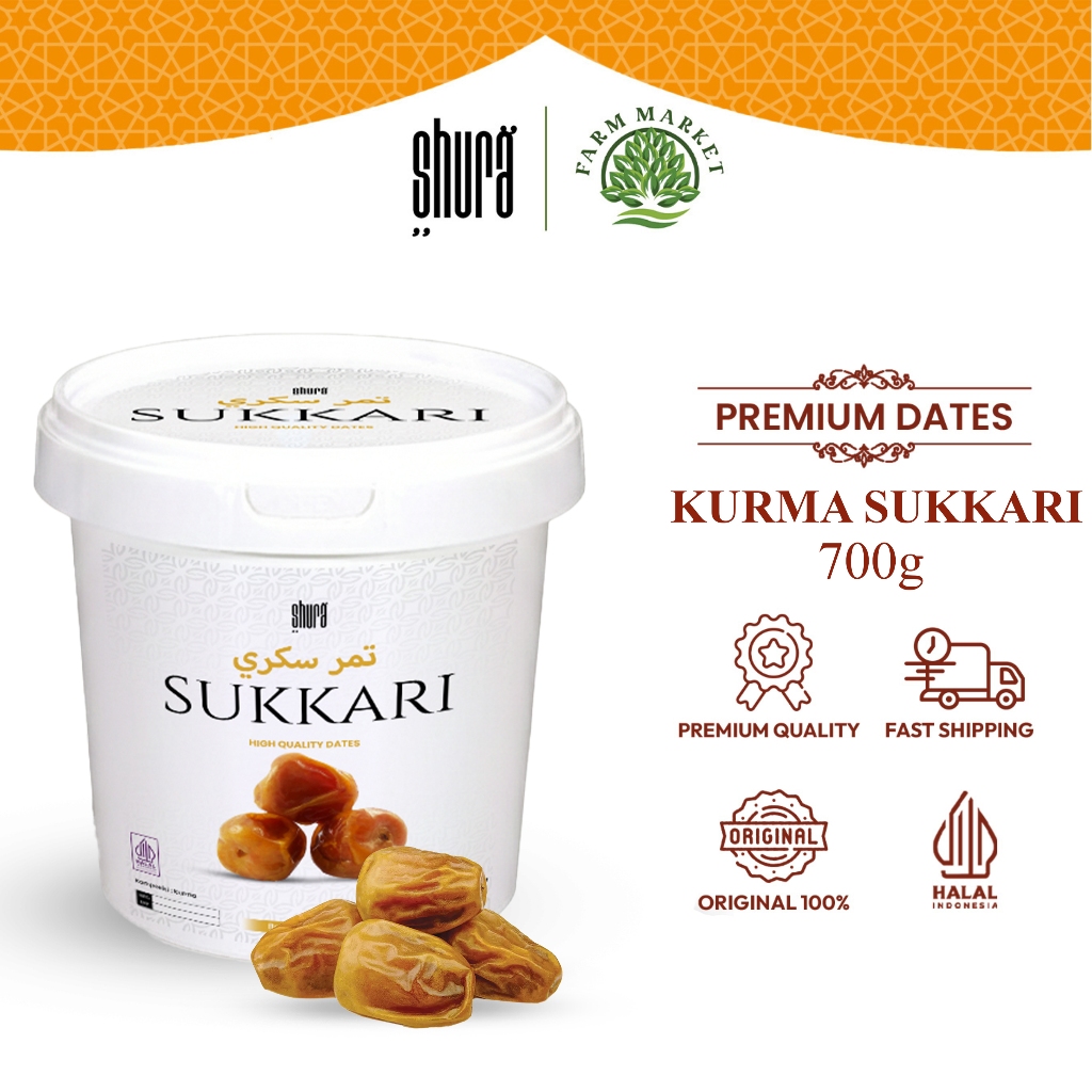 Shura Kurma Sukari 700g Ember Dates Premium Original