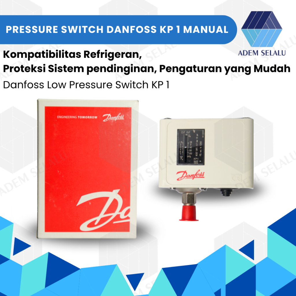 Pressure Switch Danfoss KP 1 Manual | Danfoss Low Pressure Switch KP 1