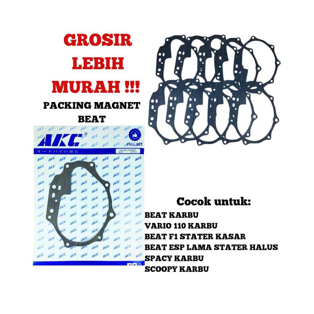 PACKING MAGNET/PAKING MAGNIT/GASKET COVER/TUTUP BAK MESIN BEAT/VARIO 110/BEAT FI/ESP/SPACY/SCOOPY AK