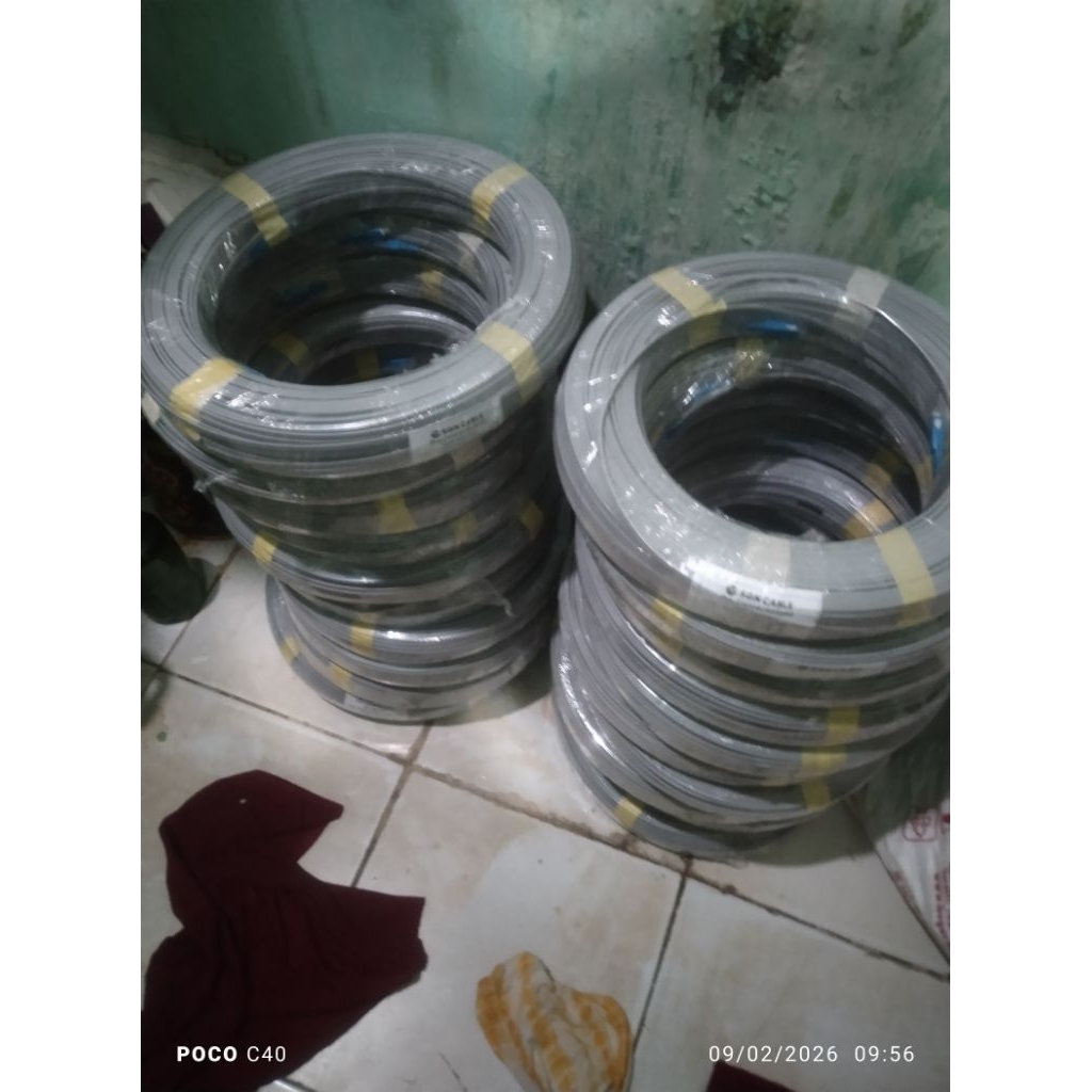 precon 1 core 3 seling abu abu port biru 100 meter