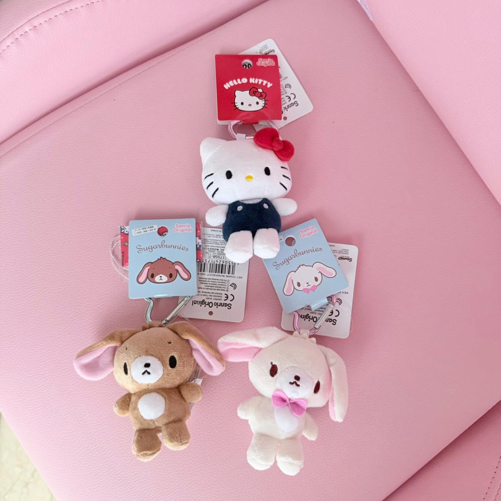 [Ready Stock] Sanrio Sugar Bunnies Hello Kitty Original Japan Gantungan Kunci Boneka Tas