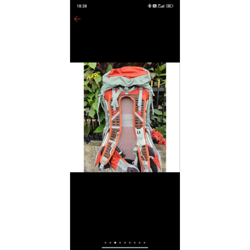 osprey exos 34 jaminan original