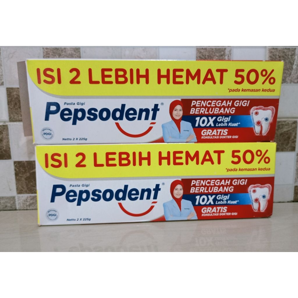 Pepsodent 225gr isi 2
