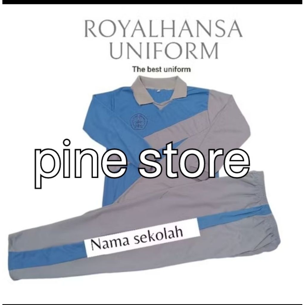 seragam olahraga SMA dengan plus sablon minimal ordr 12pcs