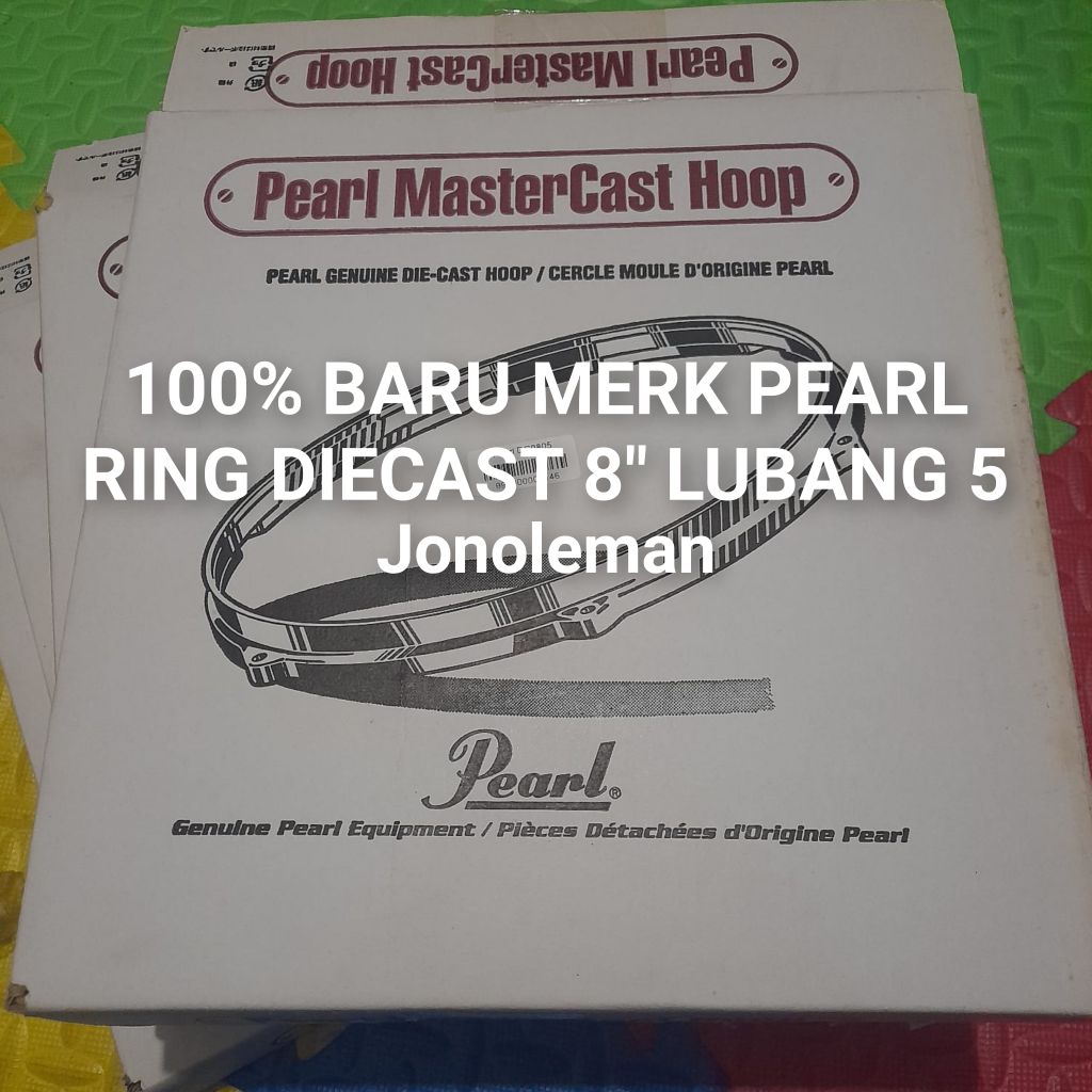 PEARL RING DIECAST 8" TOM DRUM LUBANG 5 PEARL.MASTERCAST HOOP