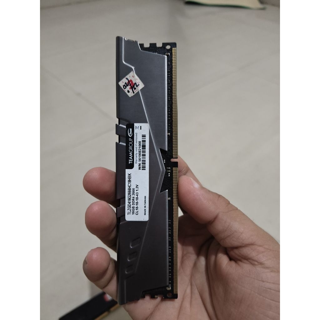 RAM T-FORCE 16GB (1X16GB) 2666MHZ