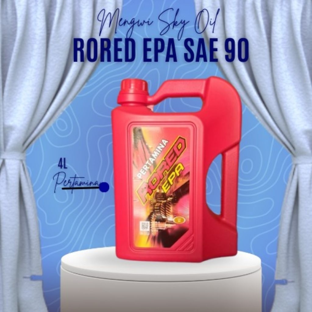 Oli Pertamina Rored EPA SAE 90 GL-4 , 4 Liter