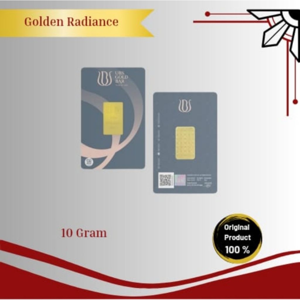 Emas UBS 10 Gram Logam Mulia,Garansi Uang Kembali Include Sertifikat