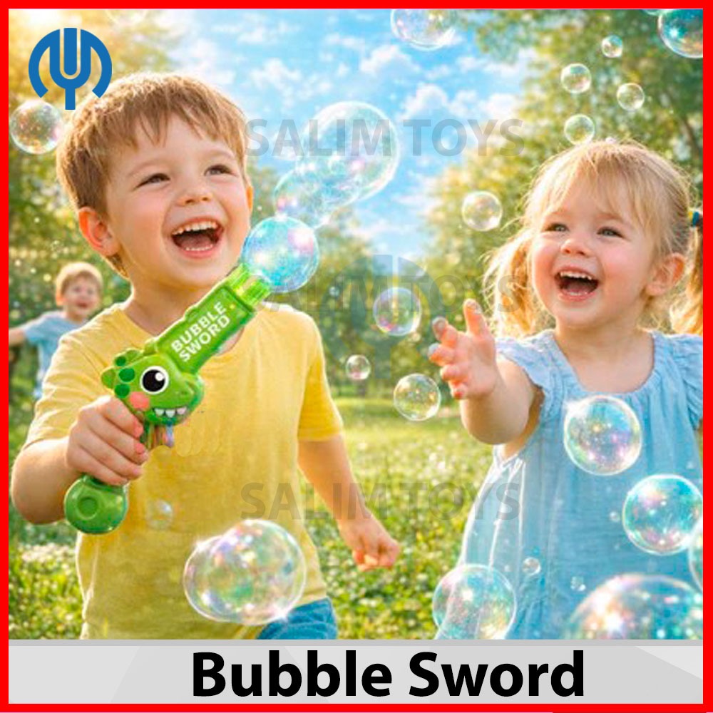 Mainan Kreatif Sensorik Anak Spray Bubble Gelembung Buatan Otomatis