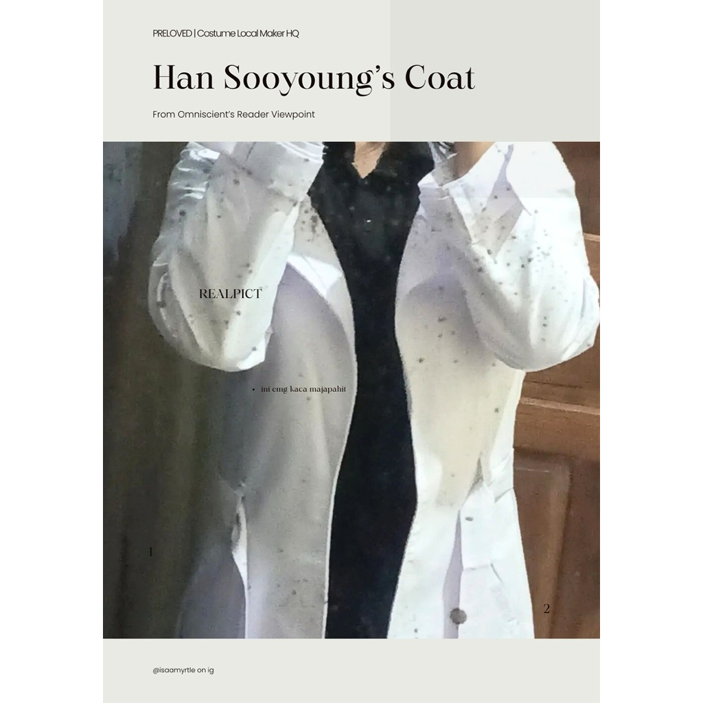 PRELOVED Costume Cosplay Han Sooyoung/Kim Dokja ORV Omniscient's Reader Viewpoint (Coat Only) MAKER 
