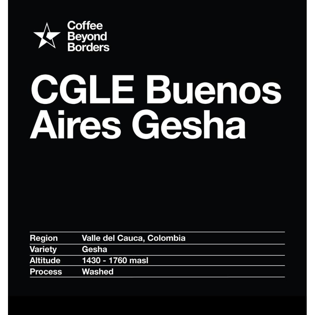 Arabica Green Beans - Colombia CGLE Buenos Aires Gesha Washed