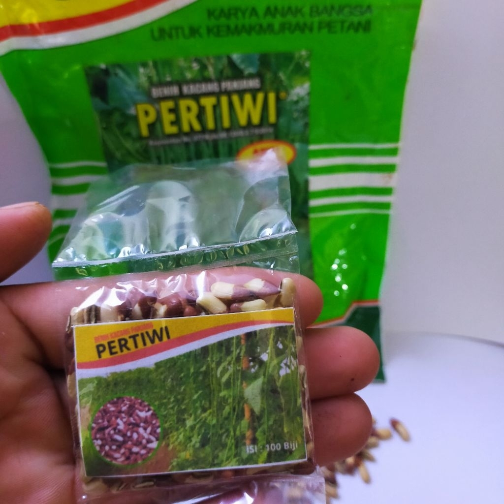 100 Biji Benih kacang panjang Pertiwi - kacang panjang merah putih KEMASAN REPACK