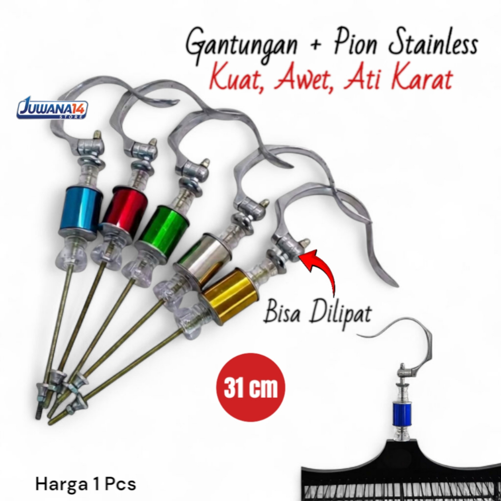 Gantungan Sangkar Burung Lipat Polos Replika Bnr + Pion Stainless Warna Cantolan Kandang Kotak Murai