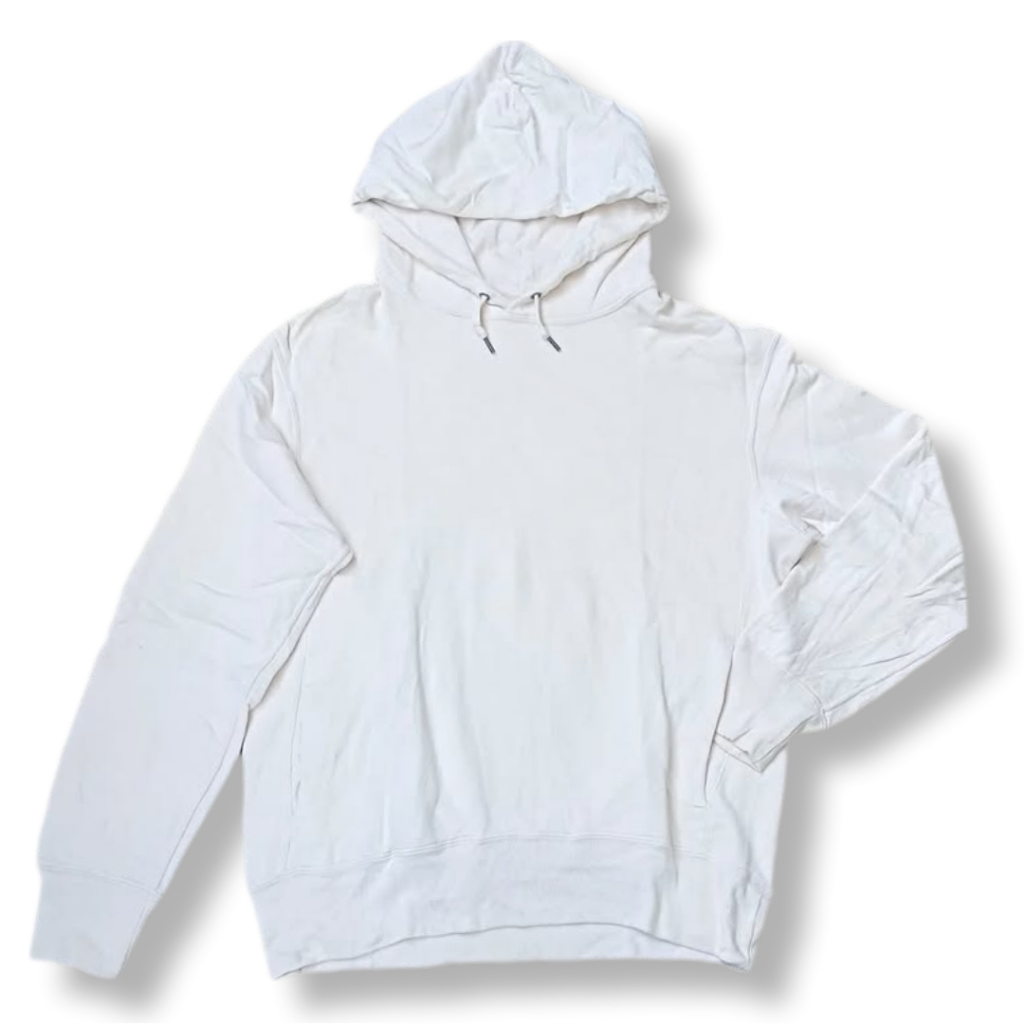 UNIQLO WHITE OVERSIZE HOODIE | OUTERWEAR | KDU