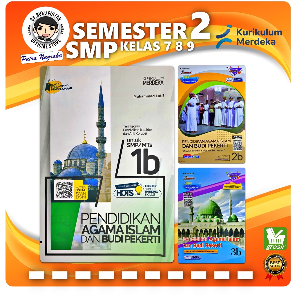 LKS PAI PENDIDIKAN AGAMA ISLAM SMP KELAS 7 8 9 SEMESTER 2 KURIKULUM MERDEKA | Zamrud PUTRA NUGRAHA