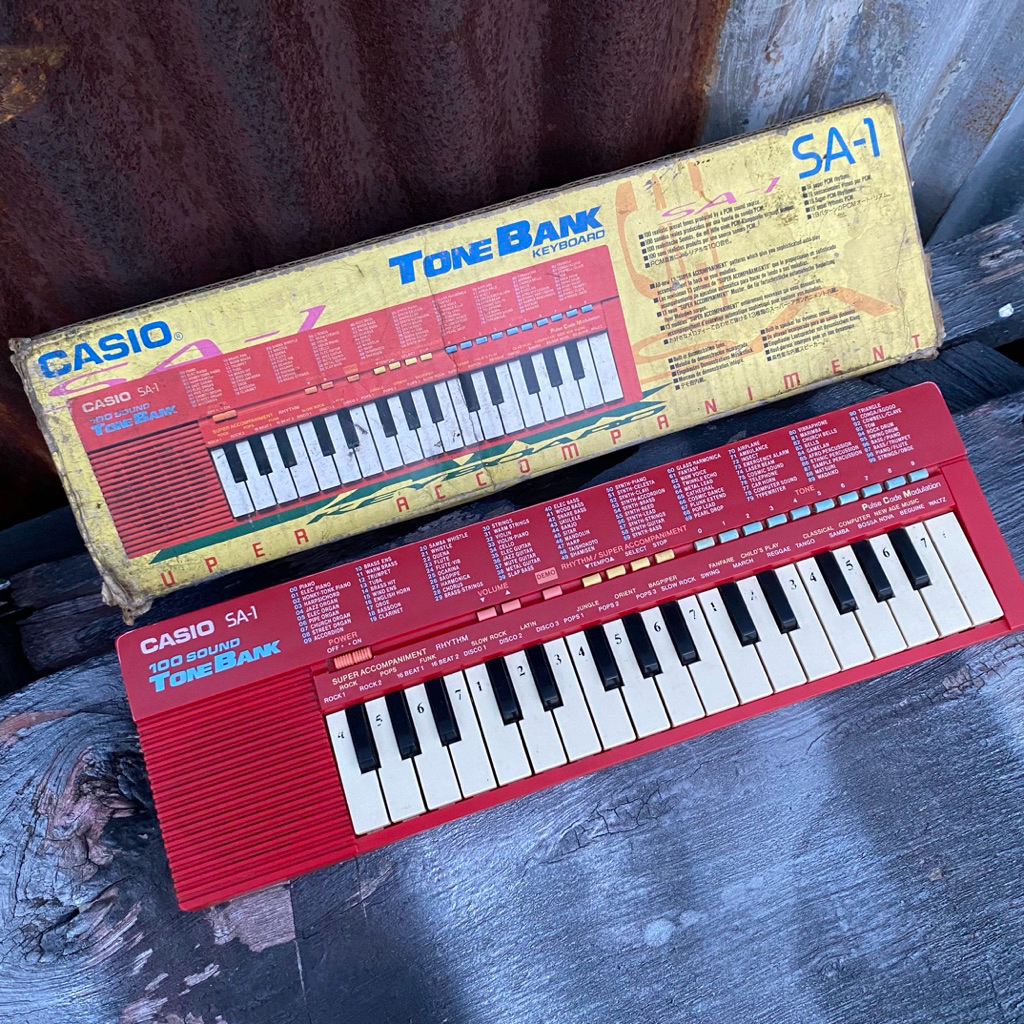 Piano keyboard Casio SA-1 Original Japan Vintage mulus