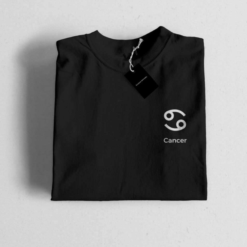 KAOS TSHIRT LOGO ZODIAK CANCER SIMPEL//TSHIRT NEW