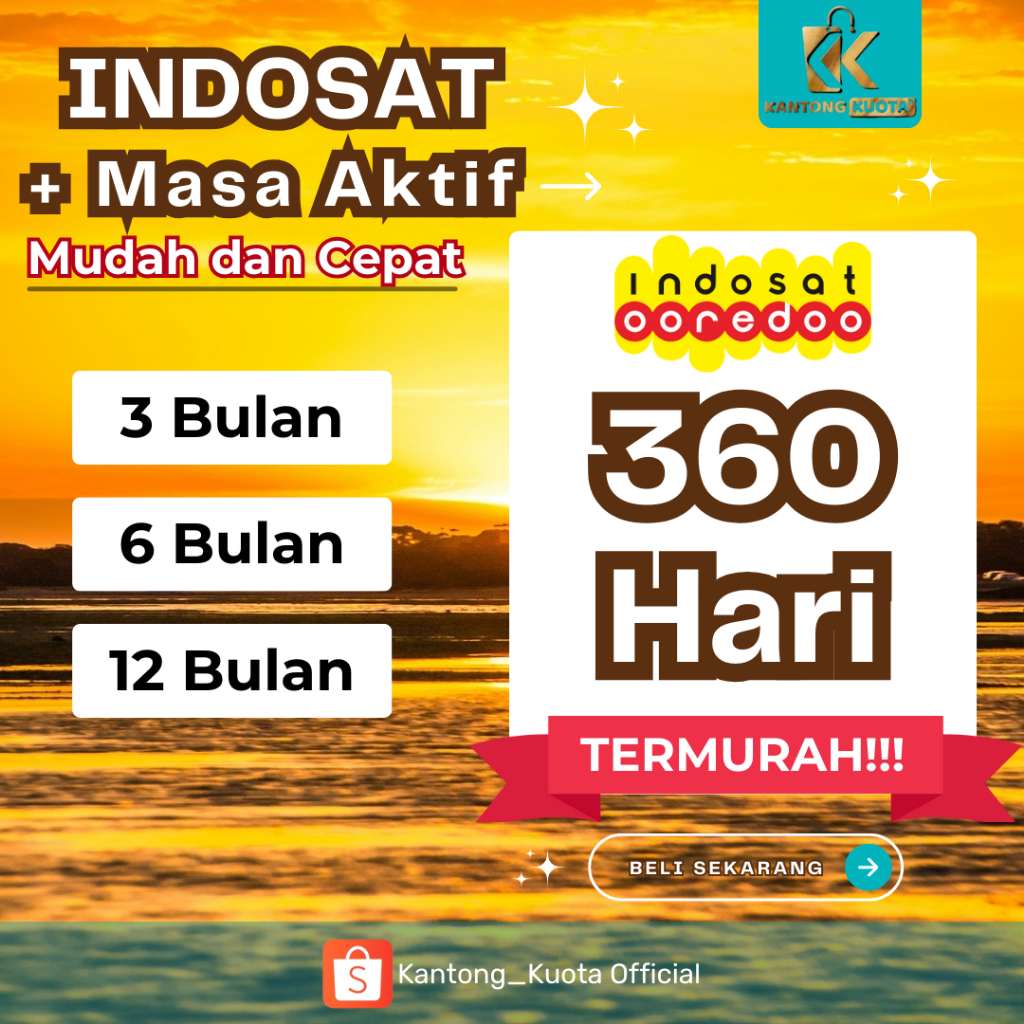 Perpanjang/Tambah Masa Aktif Indosat LANGSUNG MASUK 3 BULAN/6 BULAN/12 BULAN