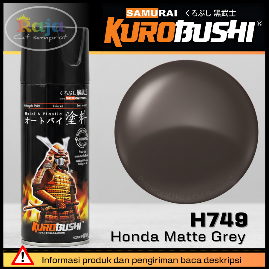 Samurai Paint : Honda Matte Grey - H749*