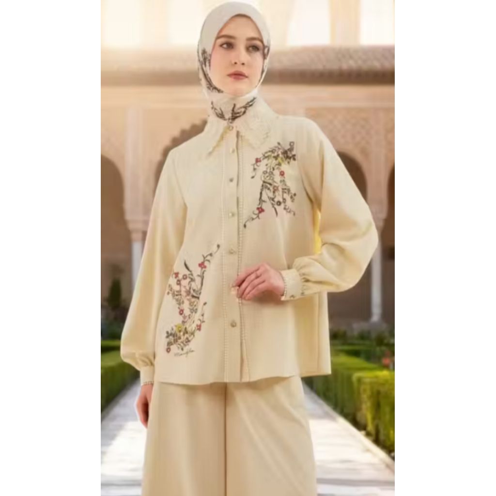 MANDJHA BLOUSE IVAN GUNAWAN FASHION ORIGINAL STEPHANY CREAM,ADA ZALINA,BELINDA,CELLIA,KOKO AUSTIN,AR