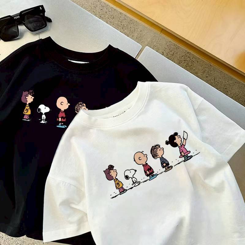 Korean Premium Tshirt Snoopy Unisex 100% Cotton