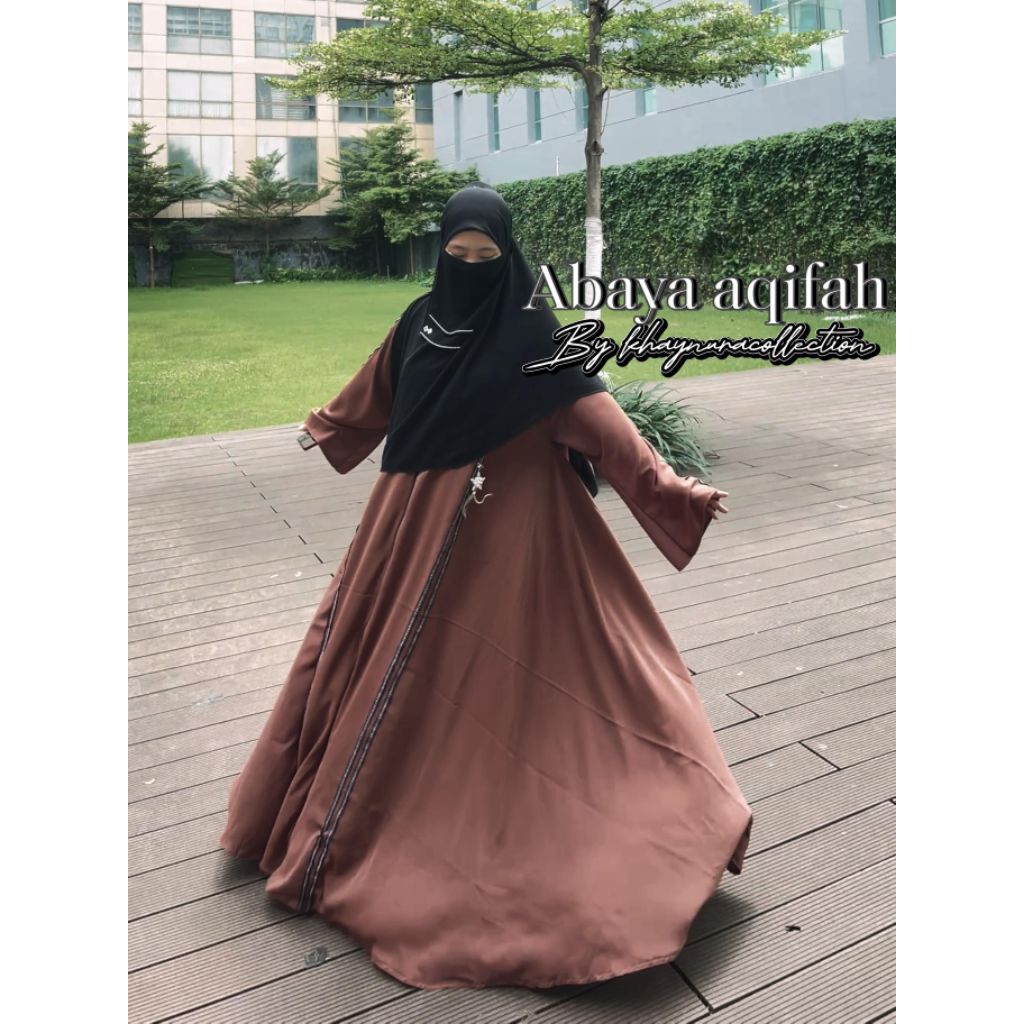 abaya aqifah by khaynura collection khas saudi,khas temboro
