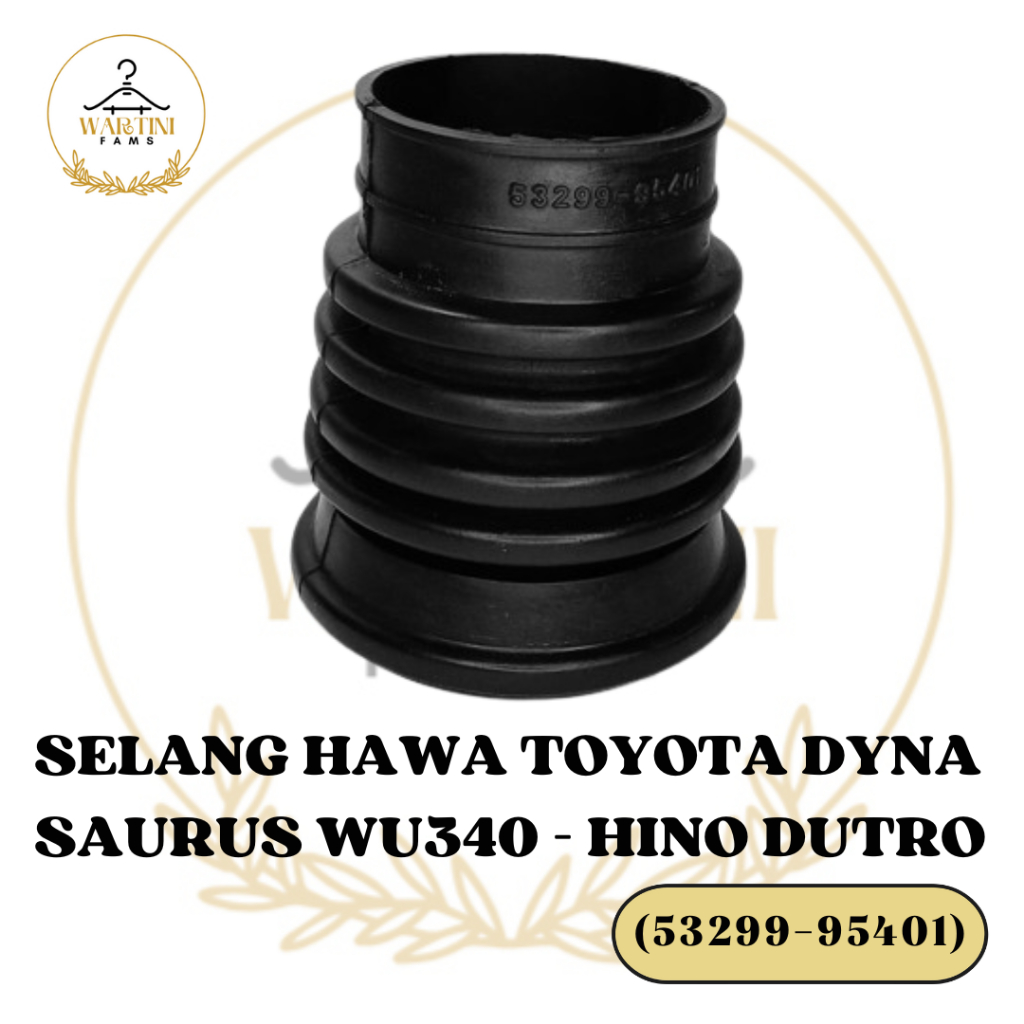 Karet Selang Hawa Filter Udara Mobil Toyota Dyna Saurus WU340 - Hino Dutro | Premium