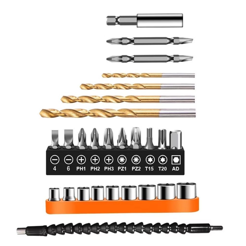 set mata bor obeng shock & fleksibel