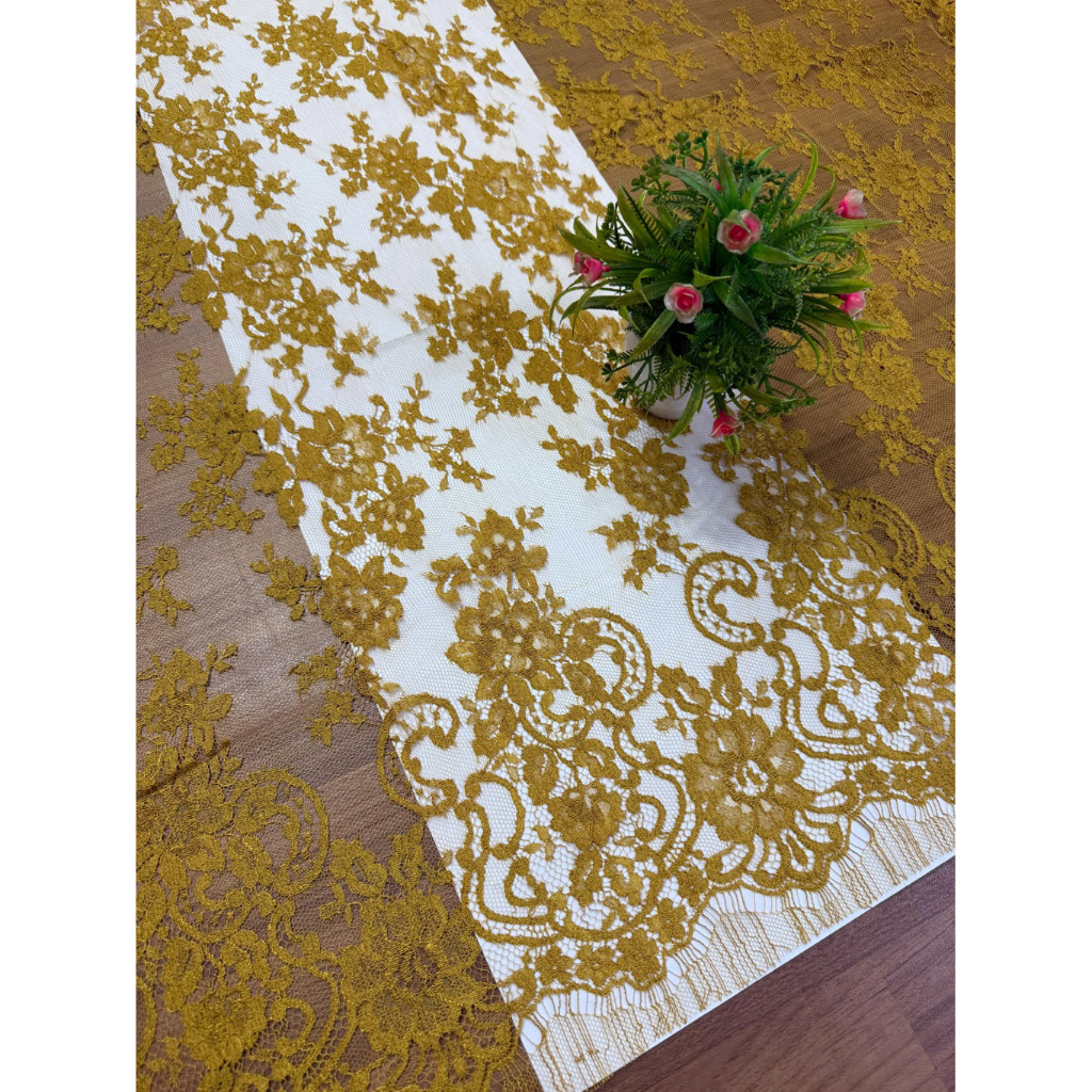 Brokat Prancis France Lace Ori Bahan Kebaya Premium Brukat Prancis Premium