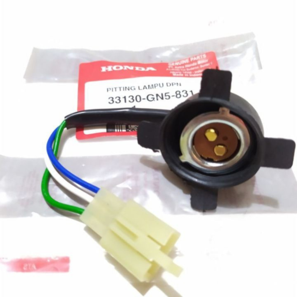 GROSIR 10 PCS Fitting Pitting Soket Lampu Depan Grand Supra X Astrea Legenda GN5 Bohlam Motor Kabel