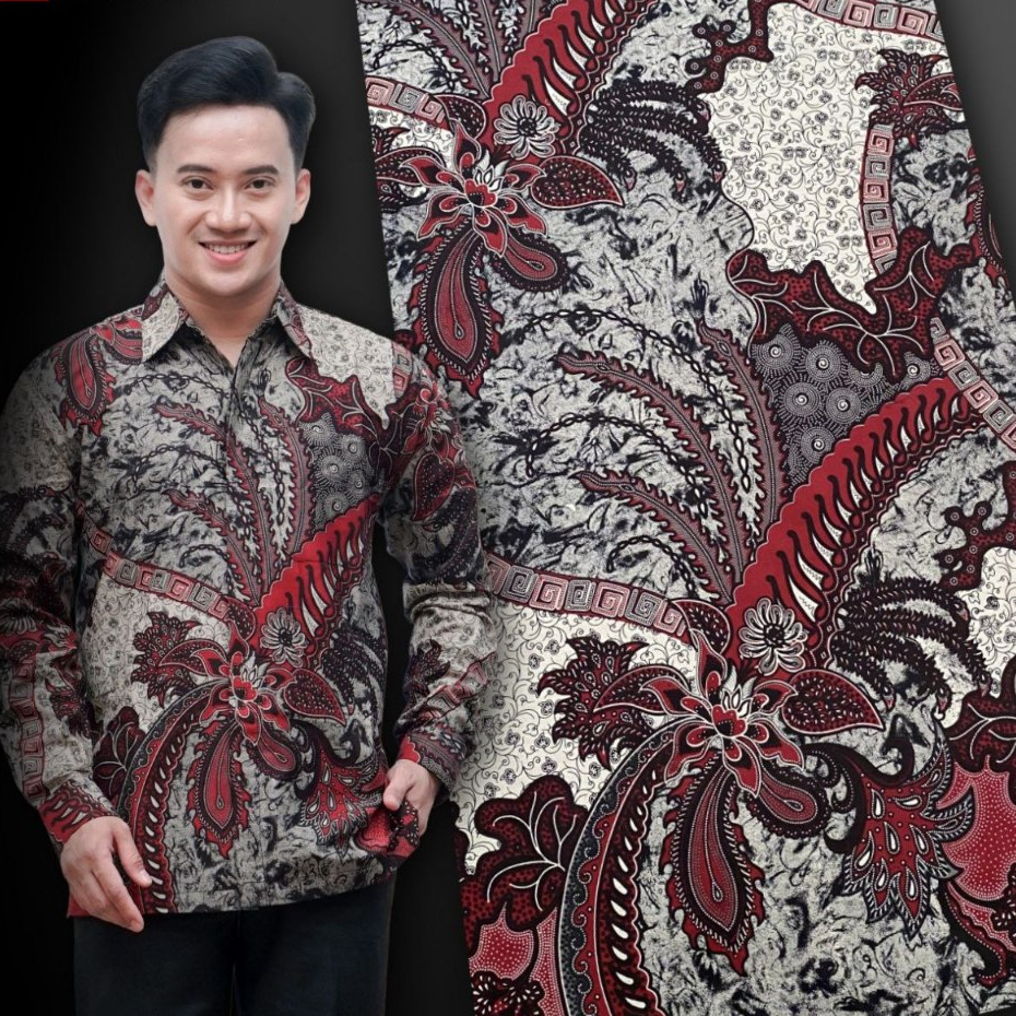 Kain batik printing motif burung awan bahan kebaya bahan kemeja batik couple kain meteran