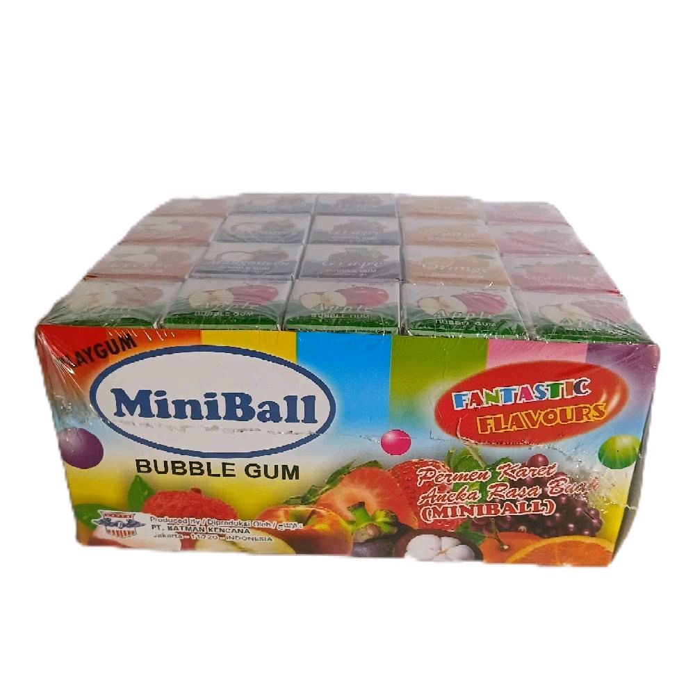 Permen Karet MiniBall Bublle Gum Aneka Rasa