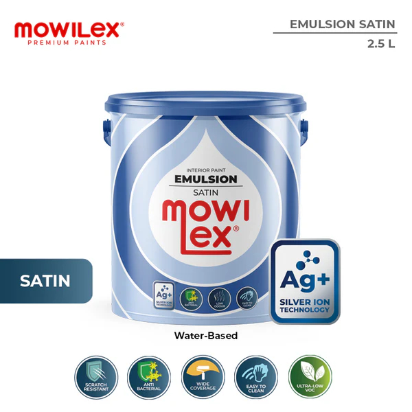 MOWILEX EMULSION SATIN CAT TEMBOK INTERIOR / Mowilex Cat Tembok Warna Costume