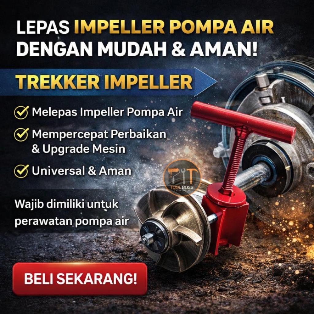 Treker Impeller Mesin Pompa Air , Alat  Pembuka Impeller ,  Treker Impeller SANYO & SHIMIZU