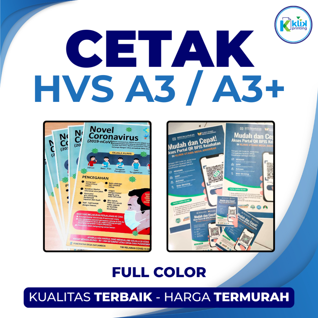 CETAK PRINT HVS A3 / A3+ PREMIUM – 1 SISI / 2 SISI – KUALITAS TAJAM & CEPAT
