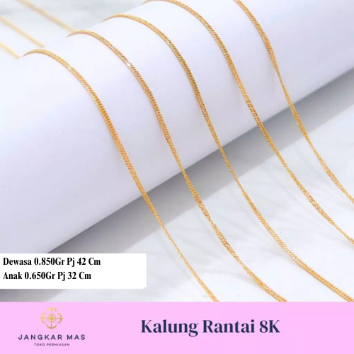 KALUNG EMAS RANTAI 8K