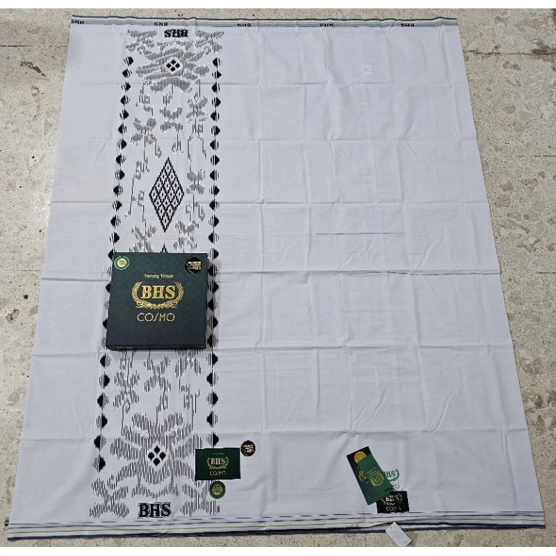 Sarung BHS Cosmo Katun Hitam Polos & Putih Polos SARUNG KIRIMAN RANDOM SARUNAG BHS AFKIR SARUNG BHS 