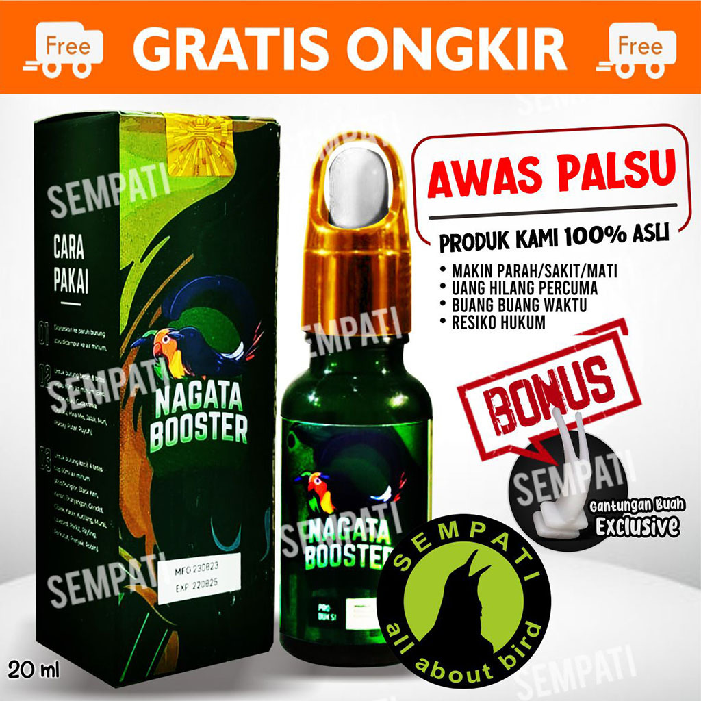 SEMPATI Nagata Booster Vitamin Burung Murai Lovebird Kacer Kenari Cucak Ciblek Obat Atasi Burung Mab