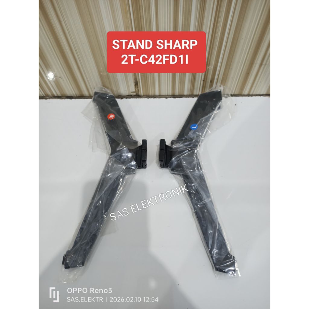 STAND BRACKET KAKI PEDESTAL DUDUKAN TV LED SHARP 42 INCH 2T-C42FD1I 2T-C42FD11 2T-C42FD1 I