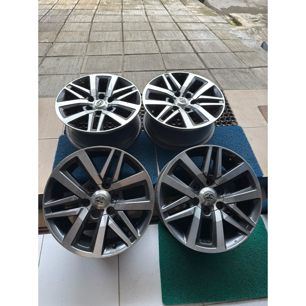 velg fortuner vrz original copotan r18