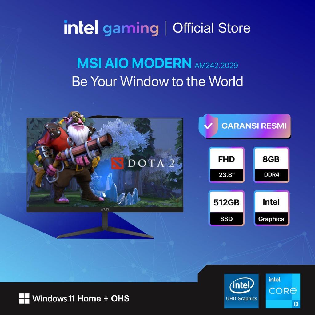 MSI PC AIO MODERN I3 1215 8GB 512GB W11+OHS 23.8FHD