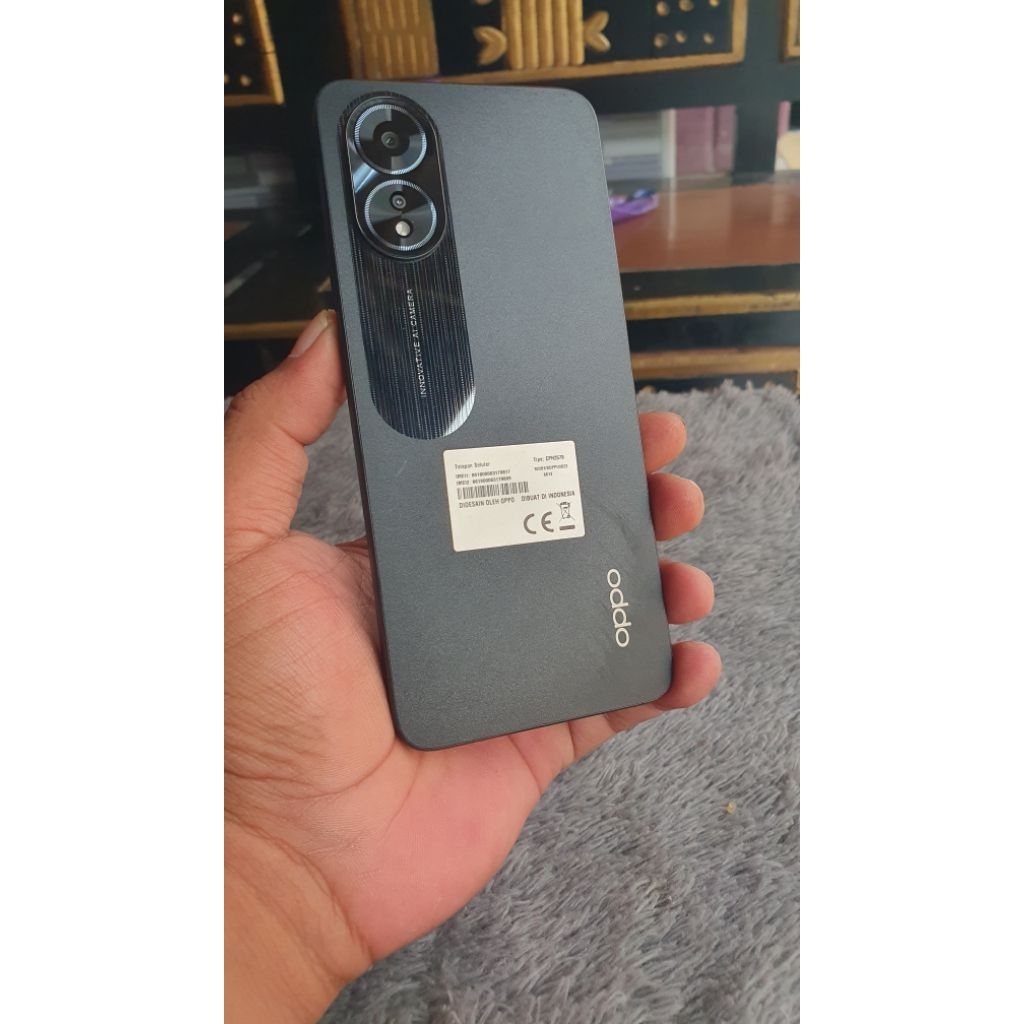 Oppo A38 Ram 6+6/128 bekas resmi Hp + dosbook mulus seperti baru no minus