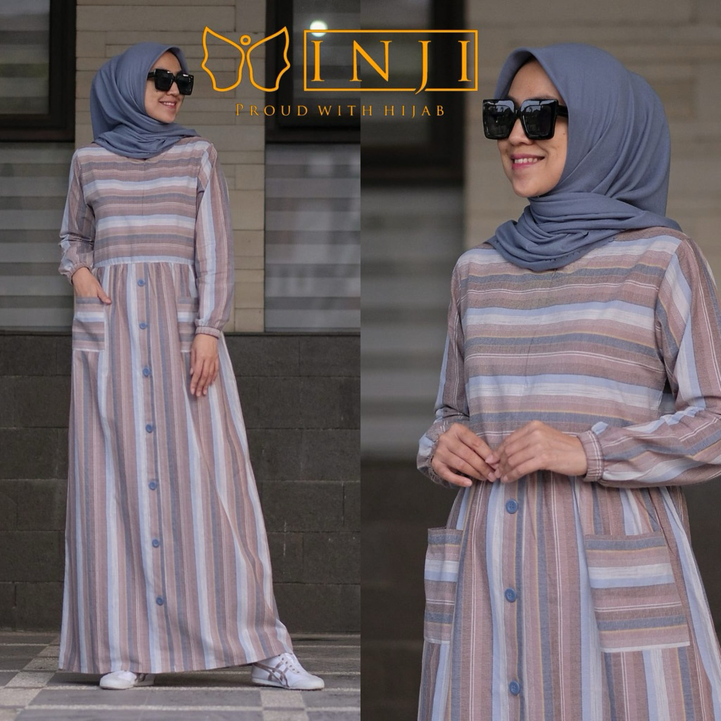 Gamis Dress Lesty By Inji Terbaru