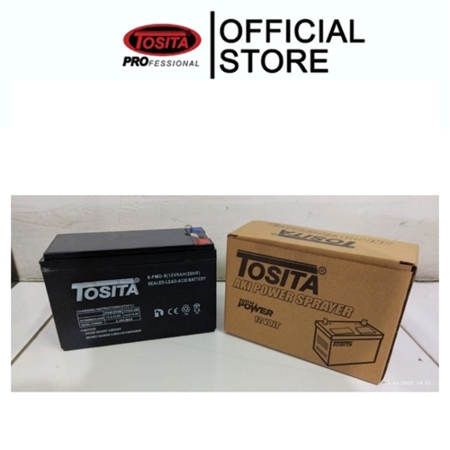 Aki Power Sprayer TOSITA 12V 8Ah Aki Semprot Elektrik Kering Original