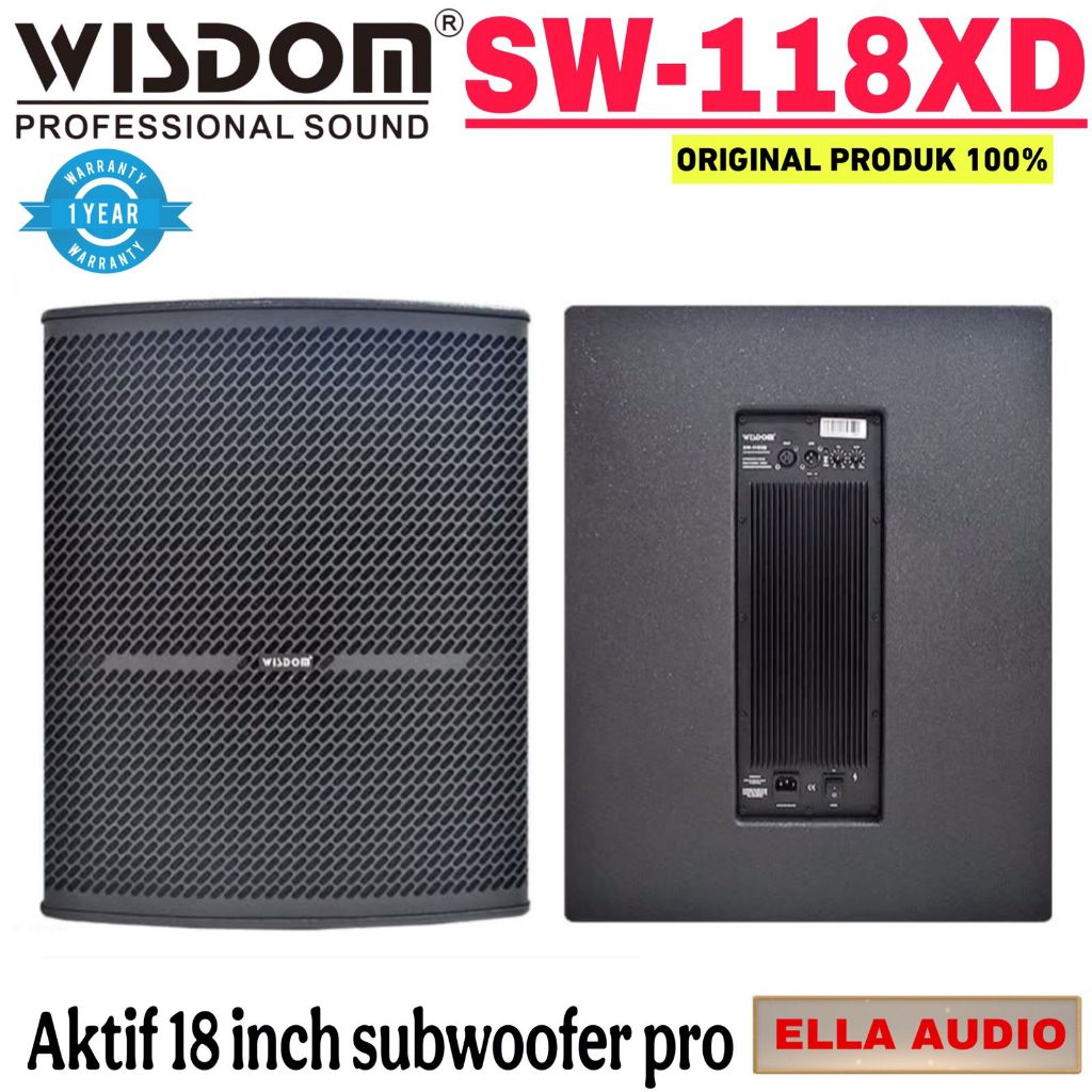 Subwoofer Aktif wisdom sw-118xd aktif subwoofer 18"inch single