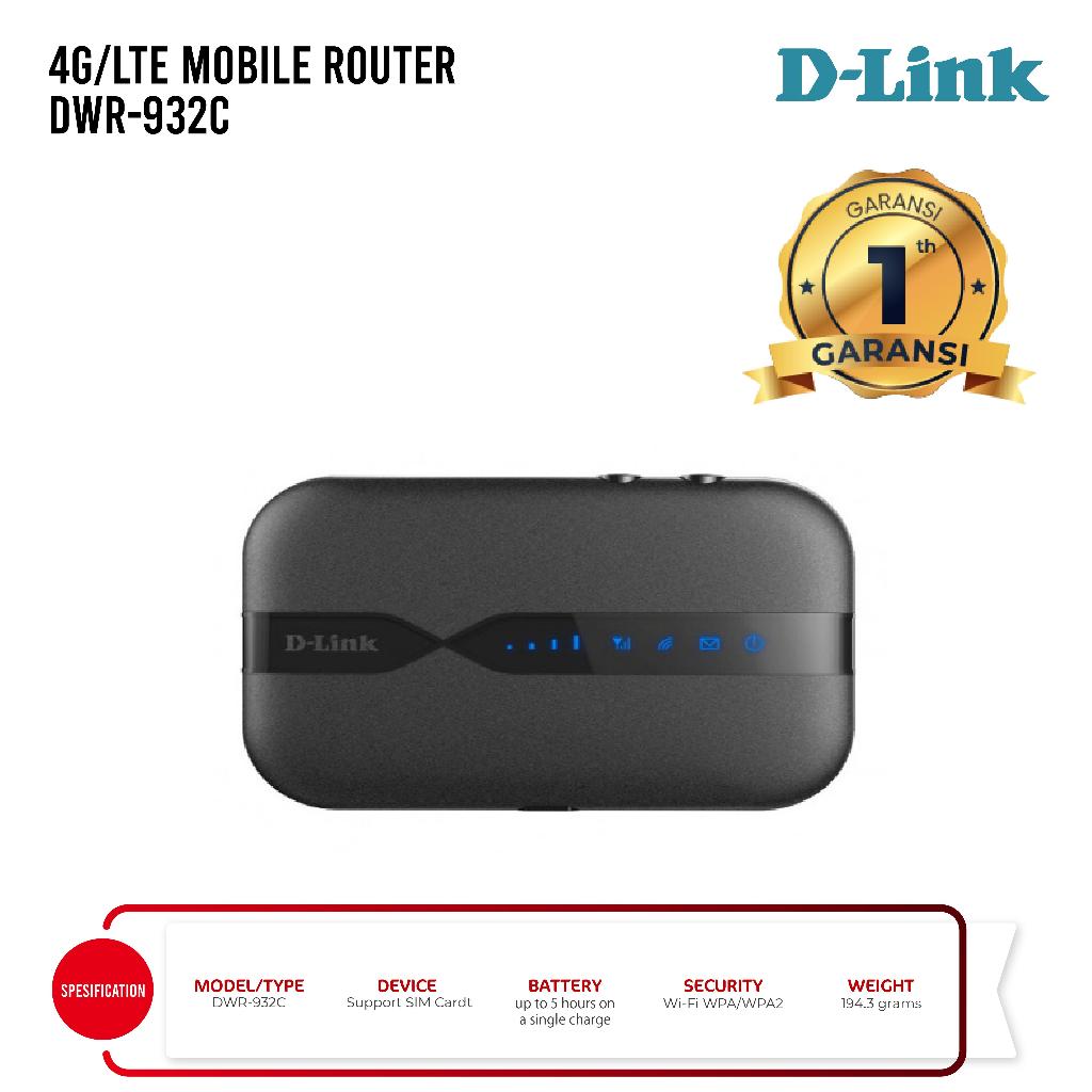 D-LINK DWR-932C 4G LTE MOBILE ROUTER
