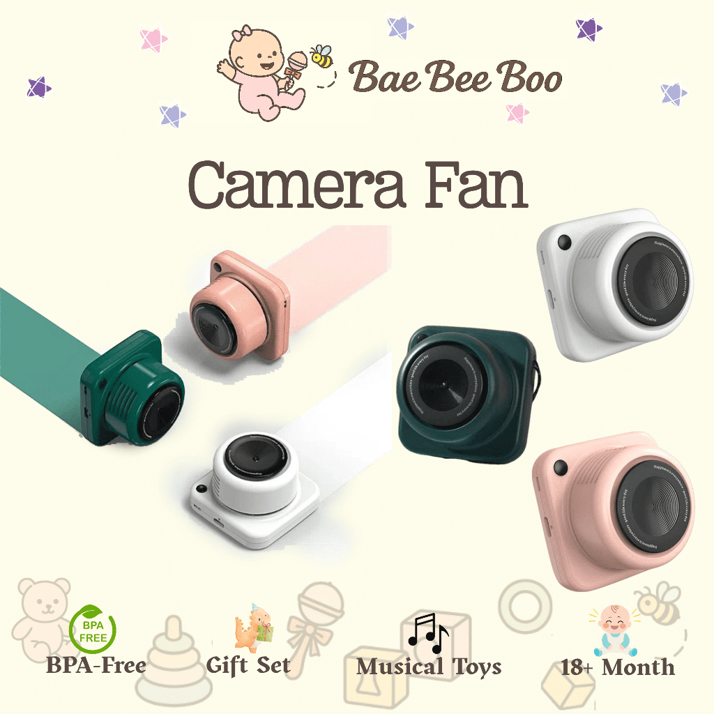 Mini Portable Camera Neck Fan Kipas Model Kamera Portable Kalung Mini