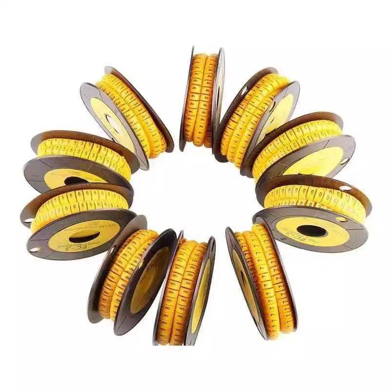kabel maker penanda kabl cable makers marker angka huruf kuning