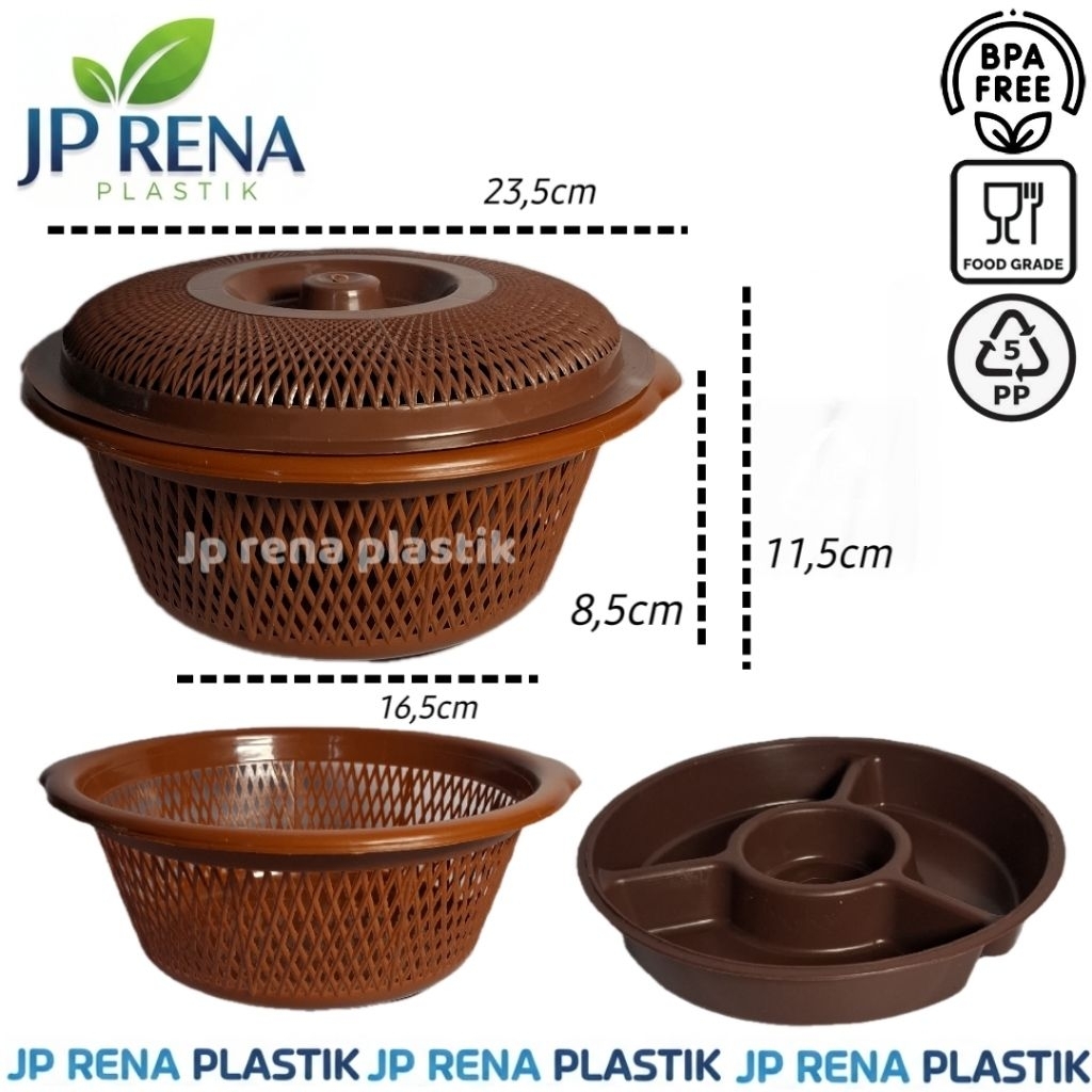 (36pcs) WAKUL TUTUP MOCCA + SAMIR TEMPAT NASI WAKUL HAJATAN WAKUL NASI HAJATAN