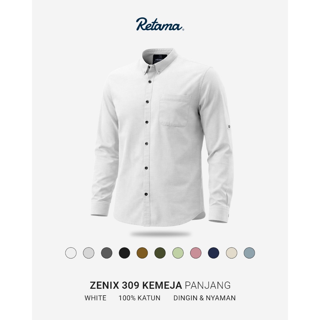 RETAMA Kemeja Zenix Kerah 309 Panjang